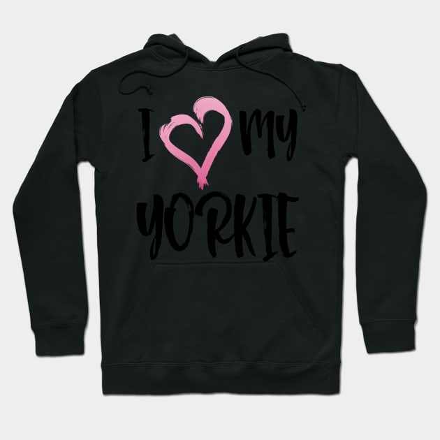 I Heart My Yorkie! Especially for Yorkshire Terrier Dog Lovers! Hoodie by rs-designs